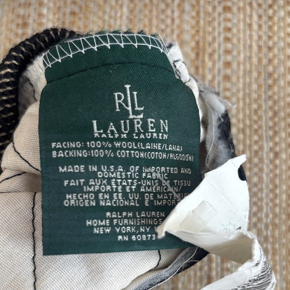 Polo by Ralph Lauren Black Floral Accent Pillow cover - Picture 3 of 3